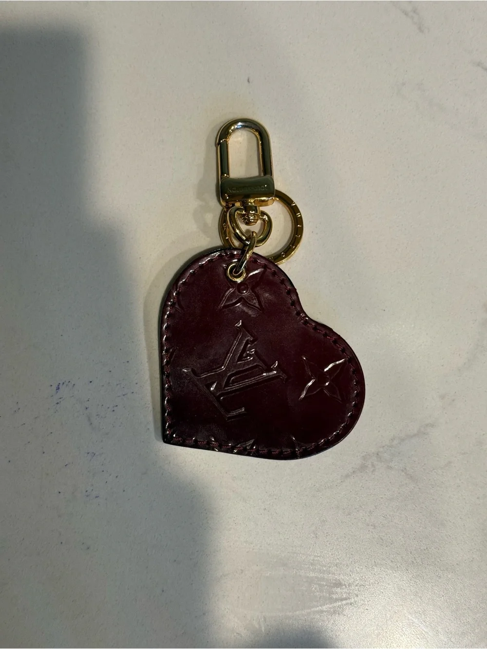Louis Vuitton Vernis Heart Bag Charm